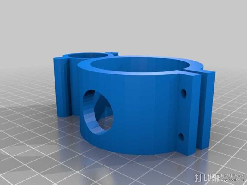 12V 的泵支架 3D打印模型渲染图