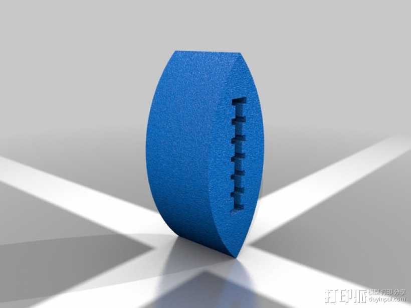 橄榄球 3D打印模型渲染图