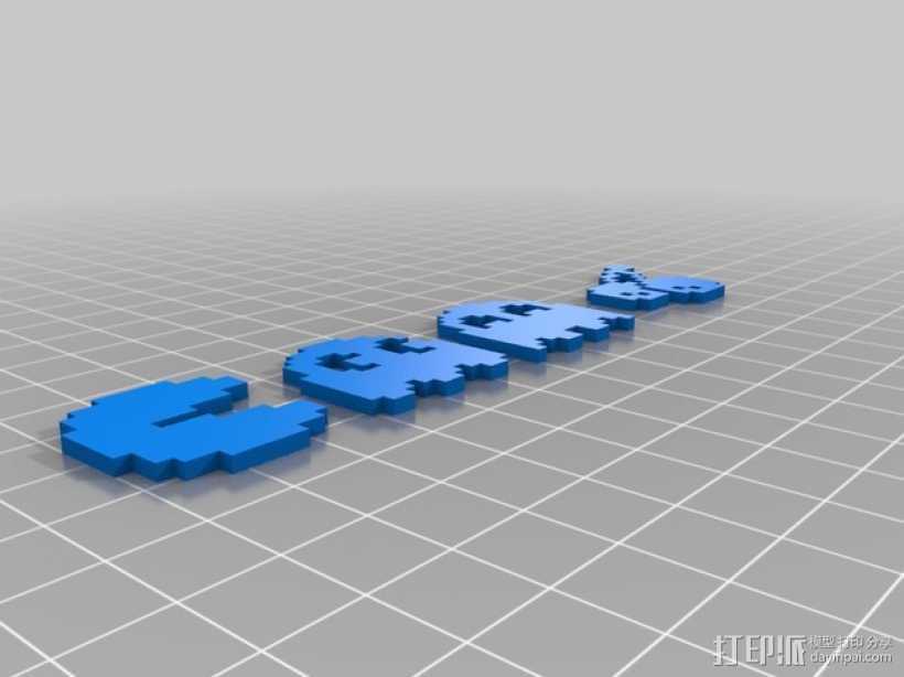 吃豆人 3D打印模型渲染图