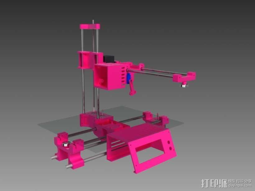 与众不同的Smartrap3d打印机 3D打印模型渲染图