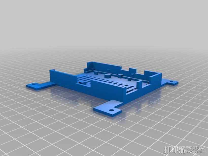 Raspberry Pi 保护壳 3D打印模型渲染图