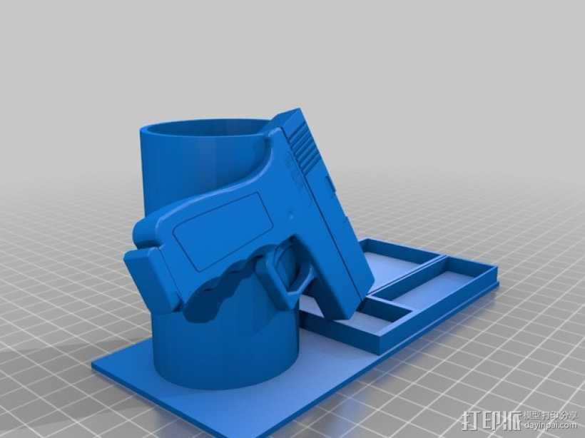 笔筒 3D打印模型渲染图