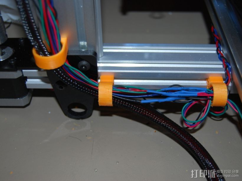 电缆夹 电缆收纳器 3D打印模型渲染图
