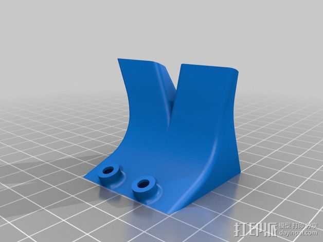 风扇通风导管 3D打印模型渲染图