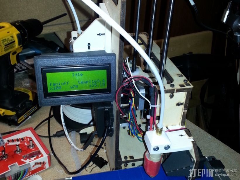 Printrbot Simple打印机的挤出机 3D打印模型渲染图