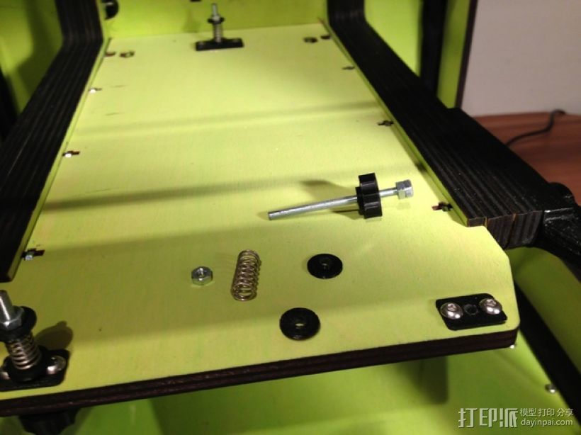 Ultimaker打印机的铝制加热床 3D打印模型渲染图