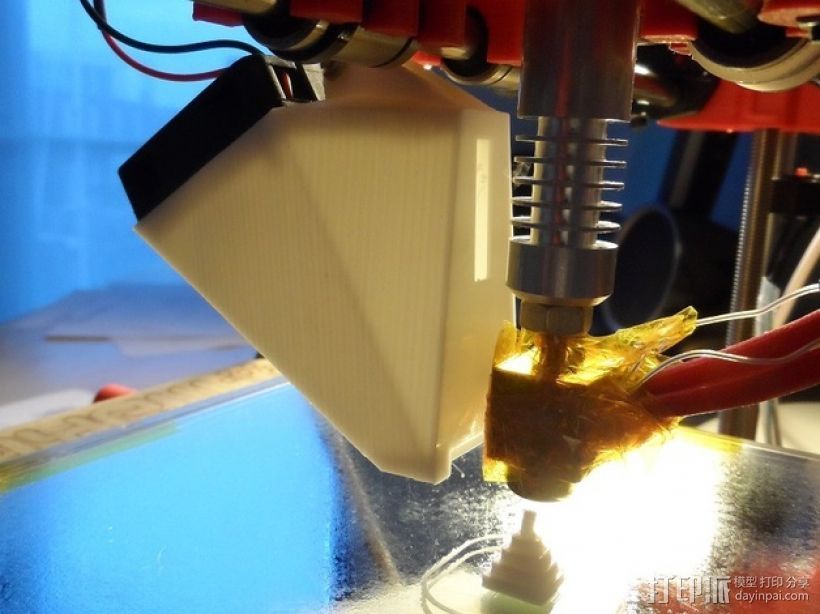 喷头风扇支架 3D打印模型渲染图