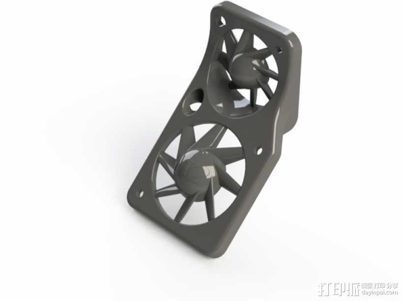 风扇罩 风扇固定架 3D打印模型渲染图