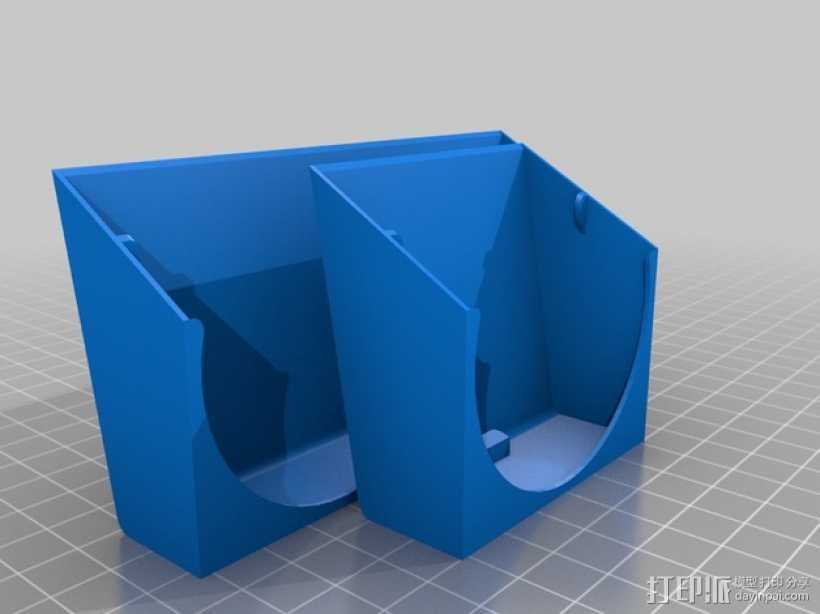 可扣接的风扇通风导管 3D打印模型渲染图