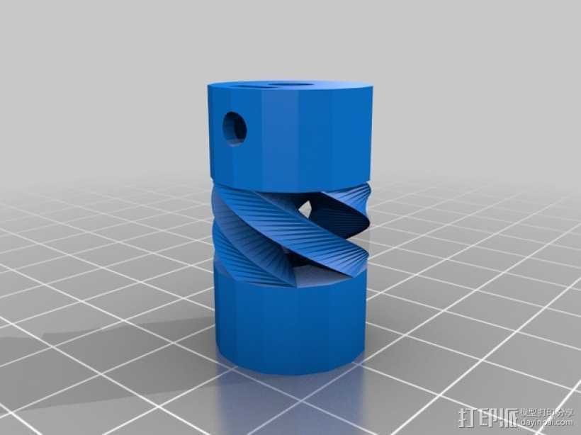 耦合器 3D打印模型渲染图