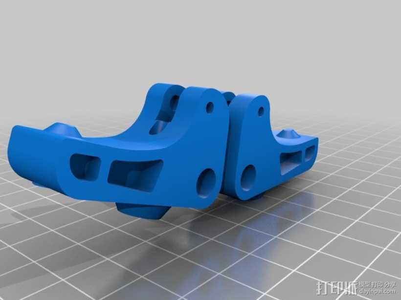 挤出器驱动 3D打印模型渲染图