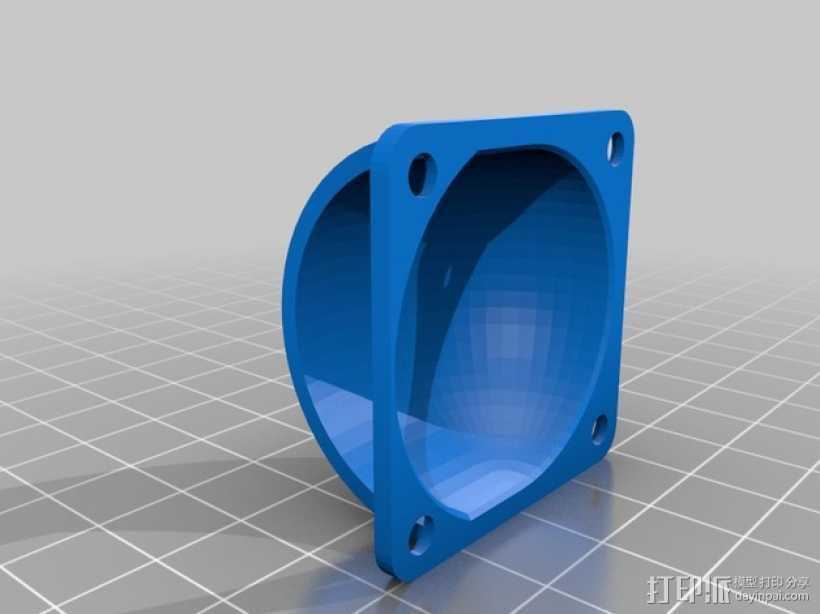 Prusa i3 冷风扇 3D打印模型渲染图