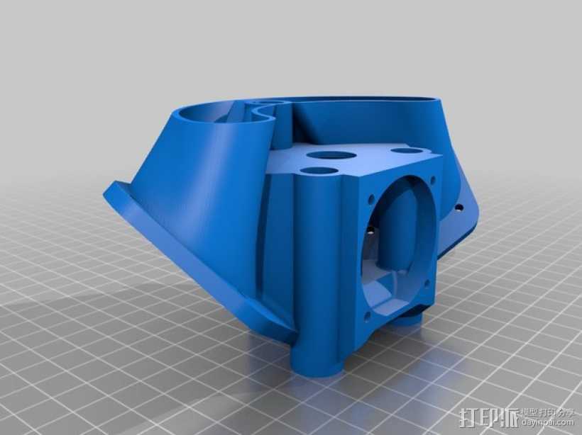 风扇挂载 3D打印模型渲染图