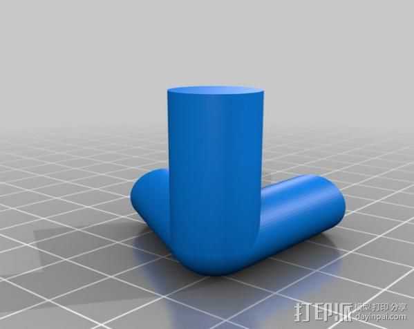 PVC衔接器 3D打印模型渲染图