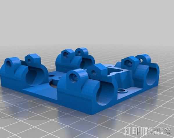挤出器 3D打印模型渲染图