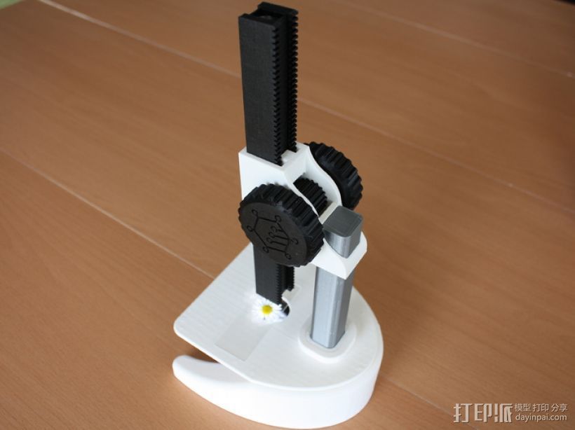 显微镜 3D打印模型渲染图