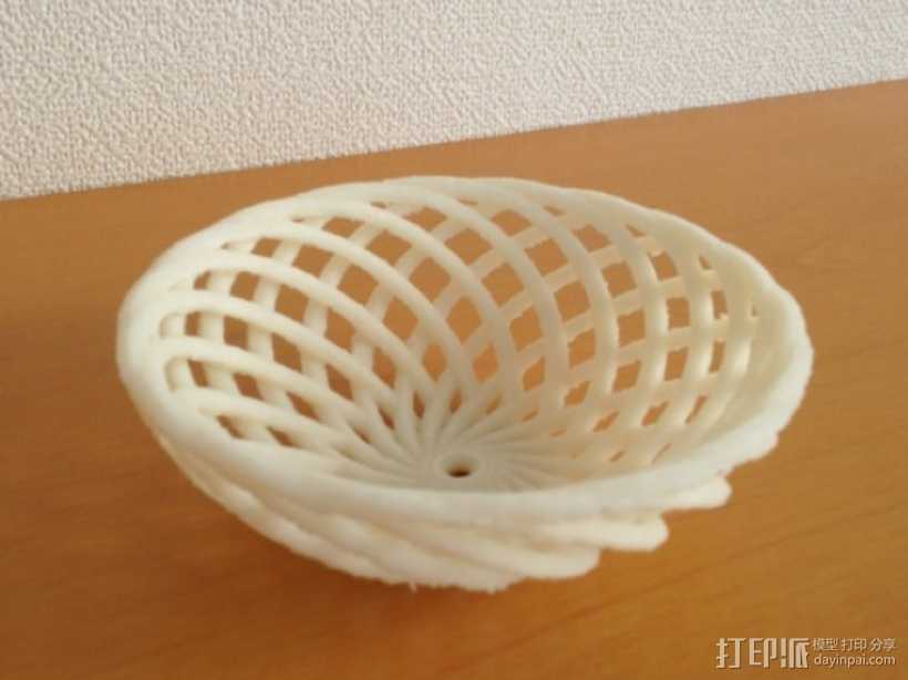 迷你竹篓模型 3D打印模型渲染图