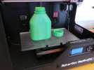 3D打印的瓶子瓶盖模型
