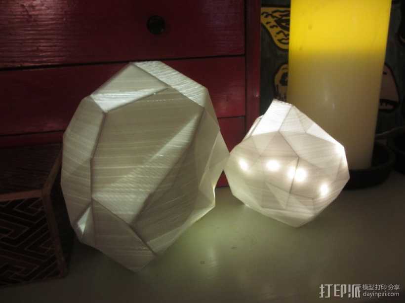 几何形灯罩模型 3D打印模型渲染图
