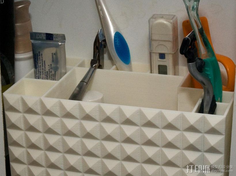 多功能牙刷盒模型 3D打印模型渲染图