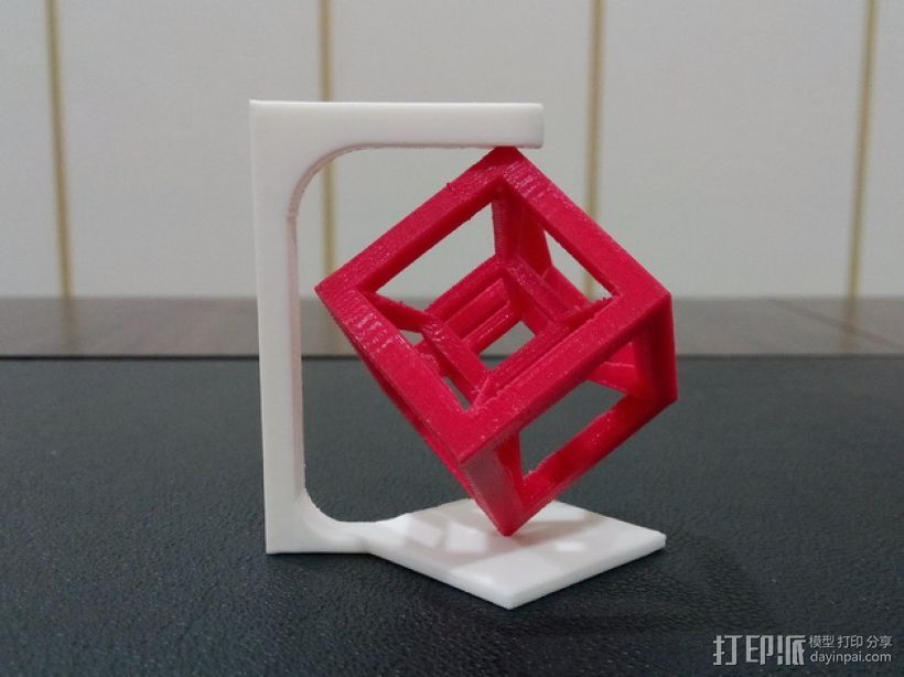 桌面摆设小玩意 -- 立方体 3D打印模型渲染图
