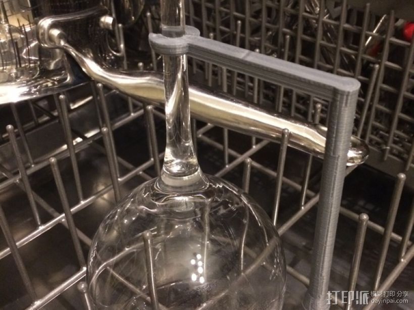 洗碗机红酒杯架模型 3D打印模型渲染图