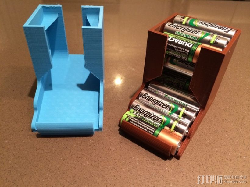 桌面电池盒模型 3D打印模型渲染图