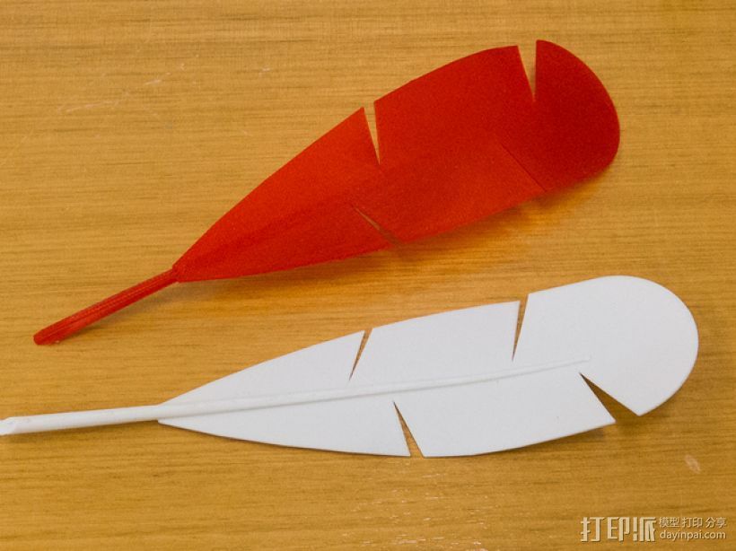 迷你羽毛笔模型 3D打印模型渲染图