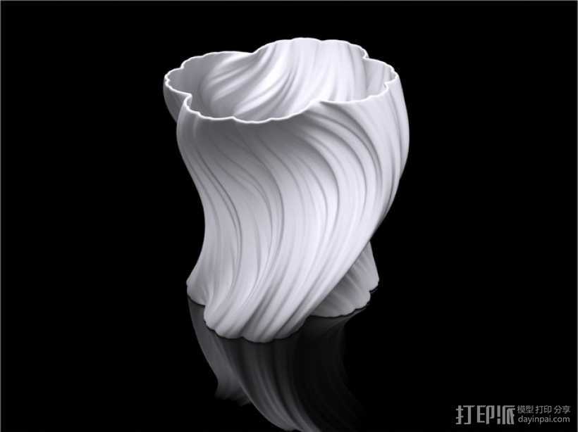 Julia花瓶#004 -- 青春 3D打印模型渲染图
