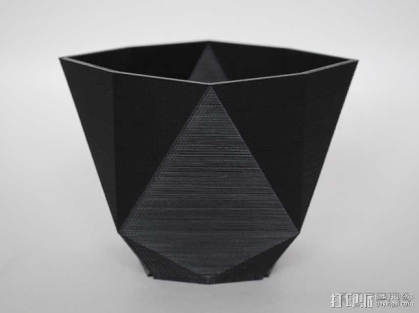 几何形花瓶 3D打印模型渲染图