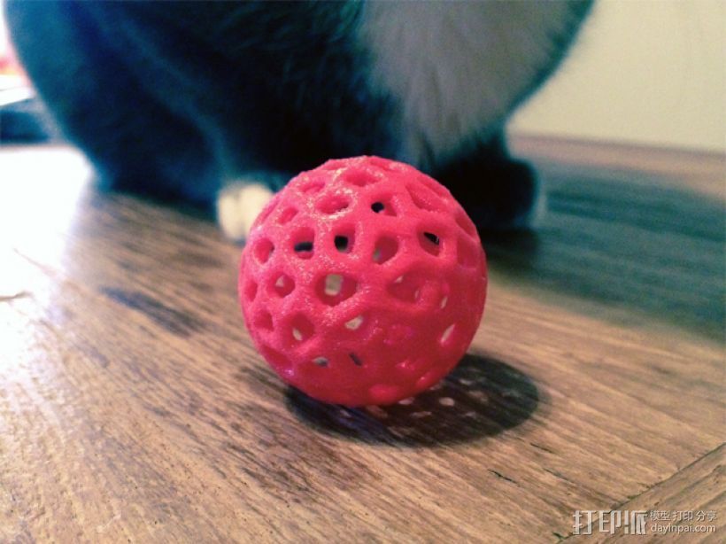泰森多边形镂空小球 3D打印模型渲染图