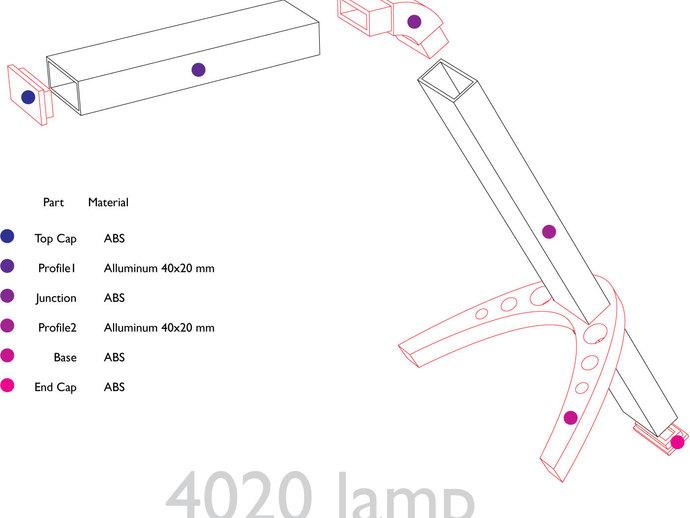 4020 DIY台灯