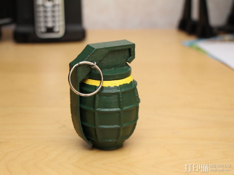 SHGR95手榴弹形容器 3D打印模型渲染图