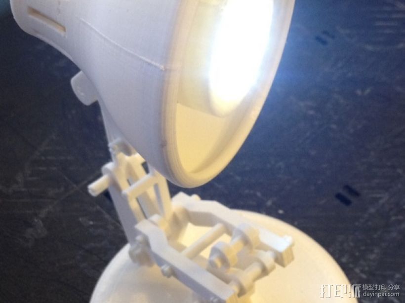 组装式台灯 3D打印模型渲染图