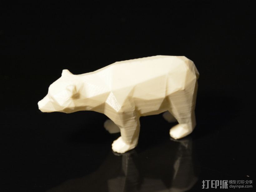 迷你小熊 3D打印模型渲染图