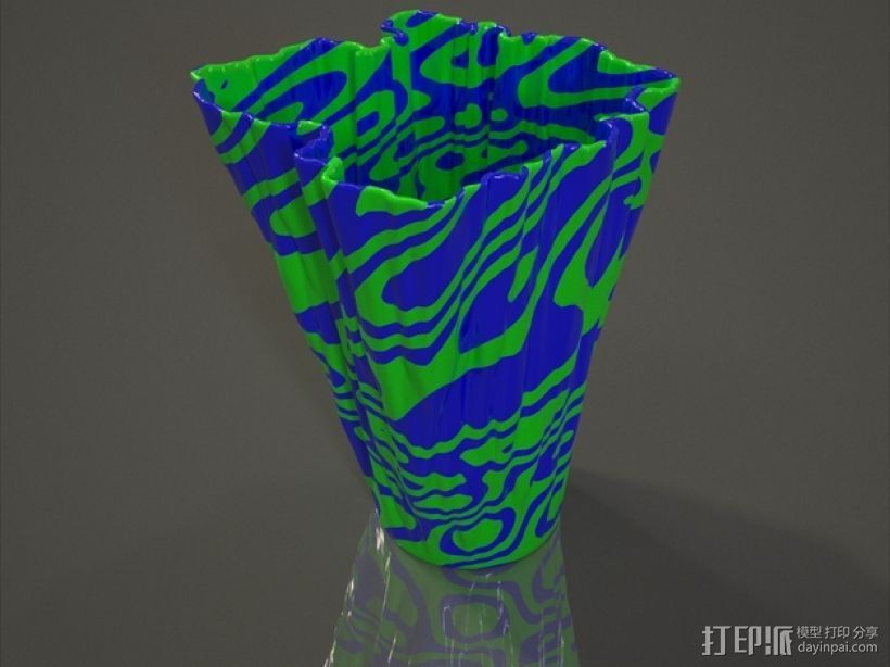 Rorschach花瓶 3D打印模型渲染图