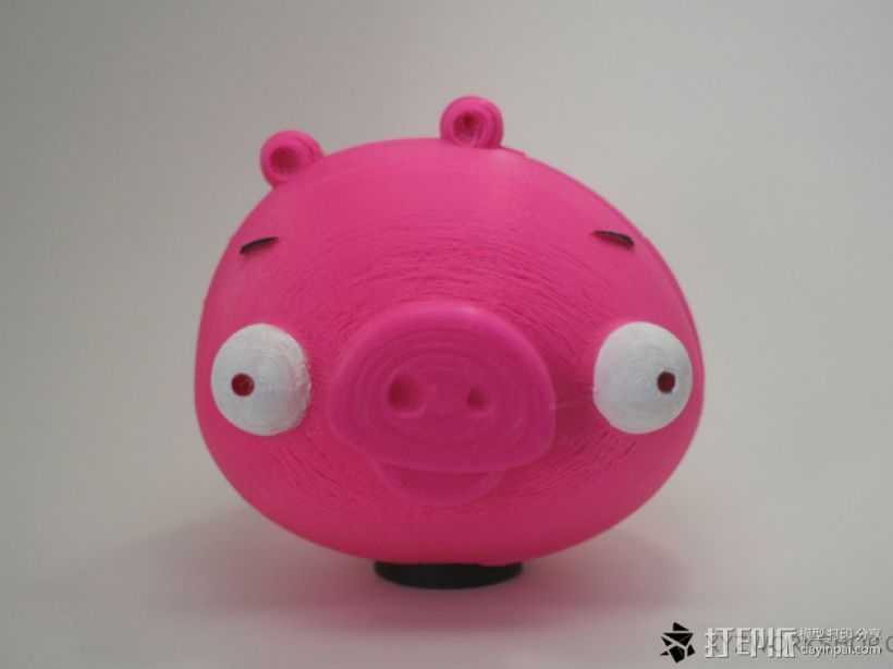 愤怒的小鸟小猪存钱罐 3D打印模型渲染图