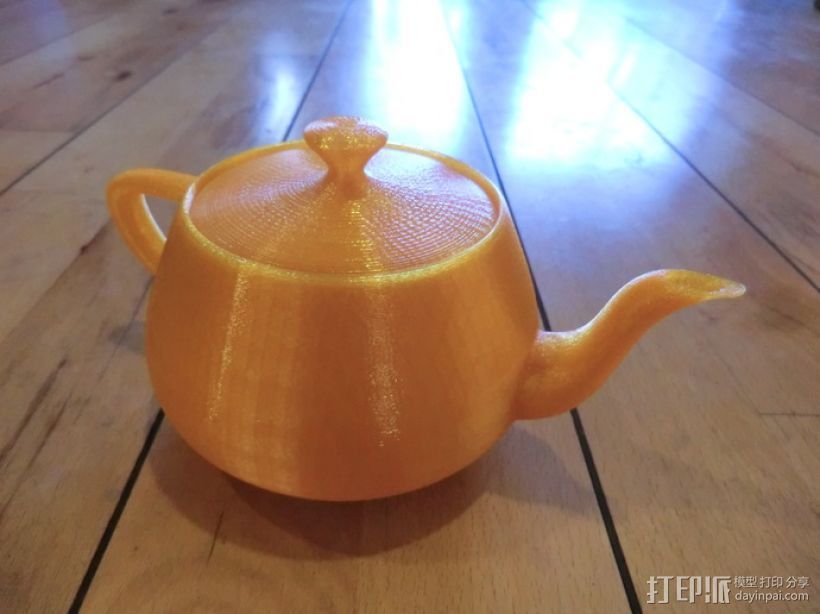 3D打印犹他茶壶 3D打印模型渲染图