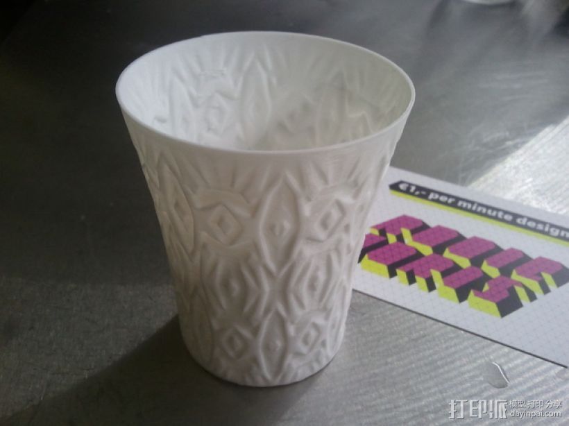 迷你茶杯/花瓶 3D打印模型渲染图
