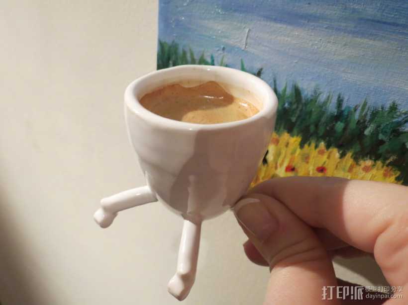 办公椅形咖啡杯 3D打印模型渲染图