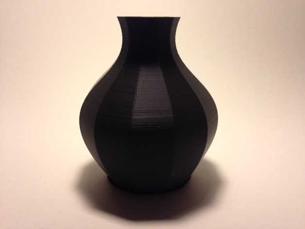 12面圆形花瓶 3D打印模型渲染图