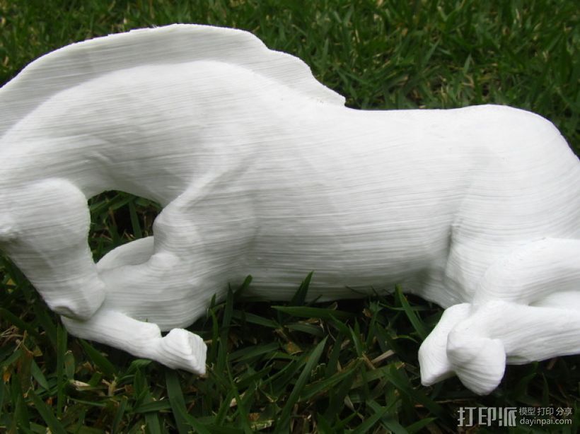 迷你马雕塑 3D打印模型渲染图