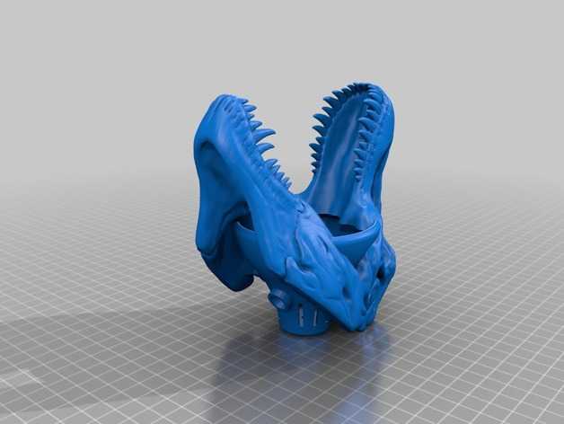 恐龙灯罩 3D打印模型渲染图