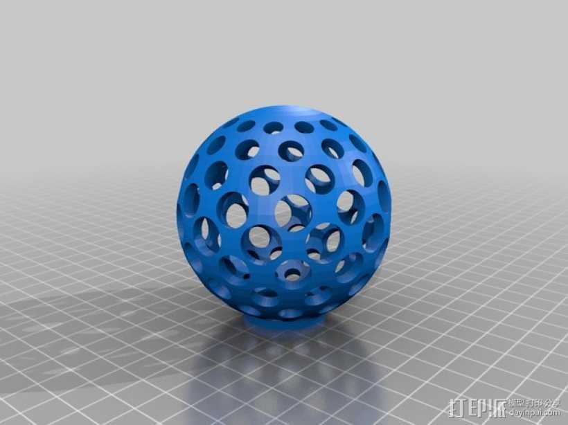 镂空小球 3D打印模型渲染图