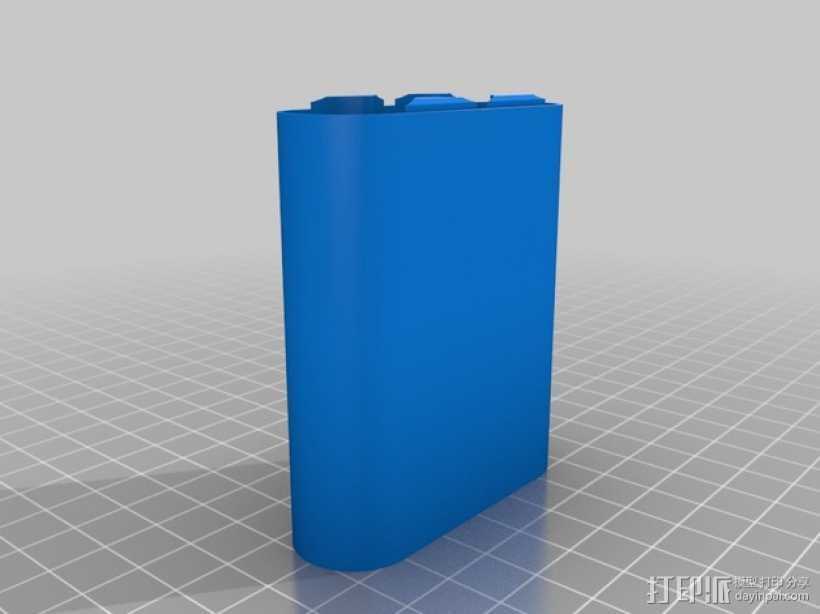 18650电池盒 3D打印模型渲染图