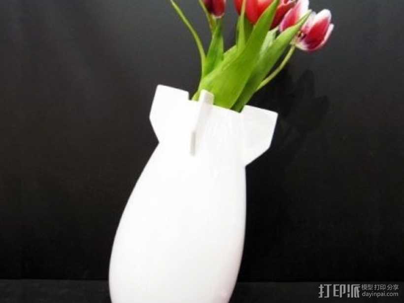 炸弹花瓶 3D打印模型渲染图