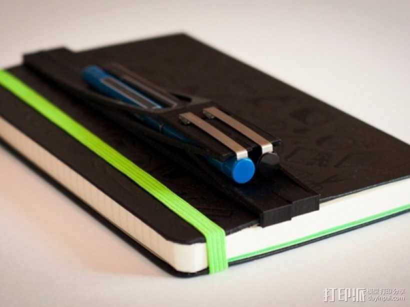 moleskine笔记本笔筒 3D打印模型渲染图