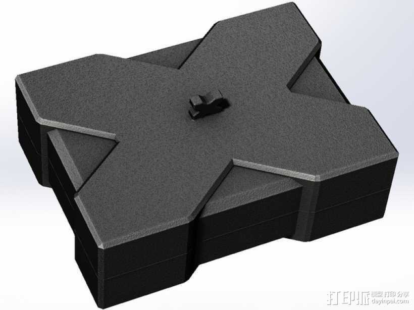 X方形小盒 3D打印模型渲染图