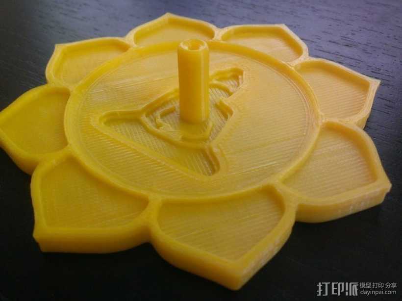 莲花形香薰托盘 3D打印模型渲染图