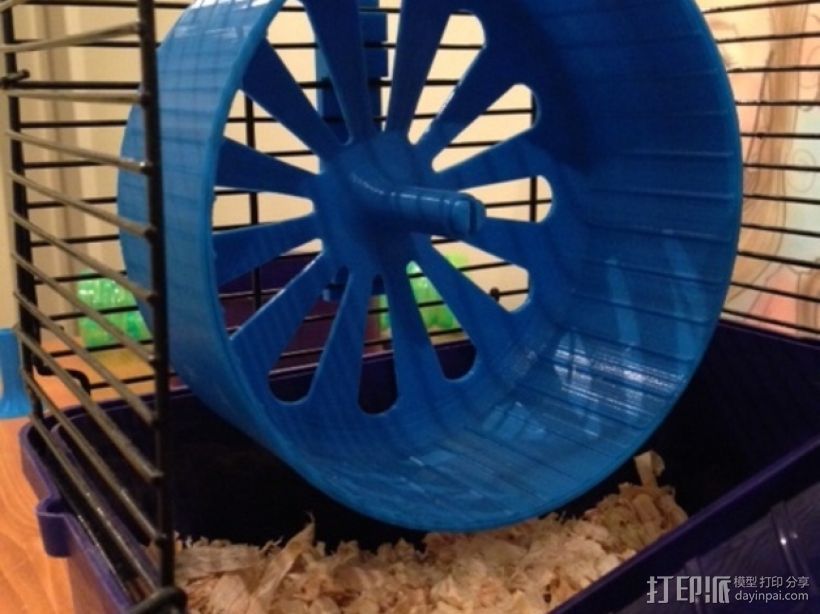 宠物仓鼠 滚动轮 3D打印模型渲染图